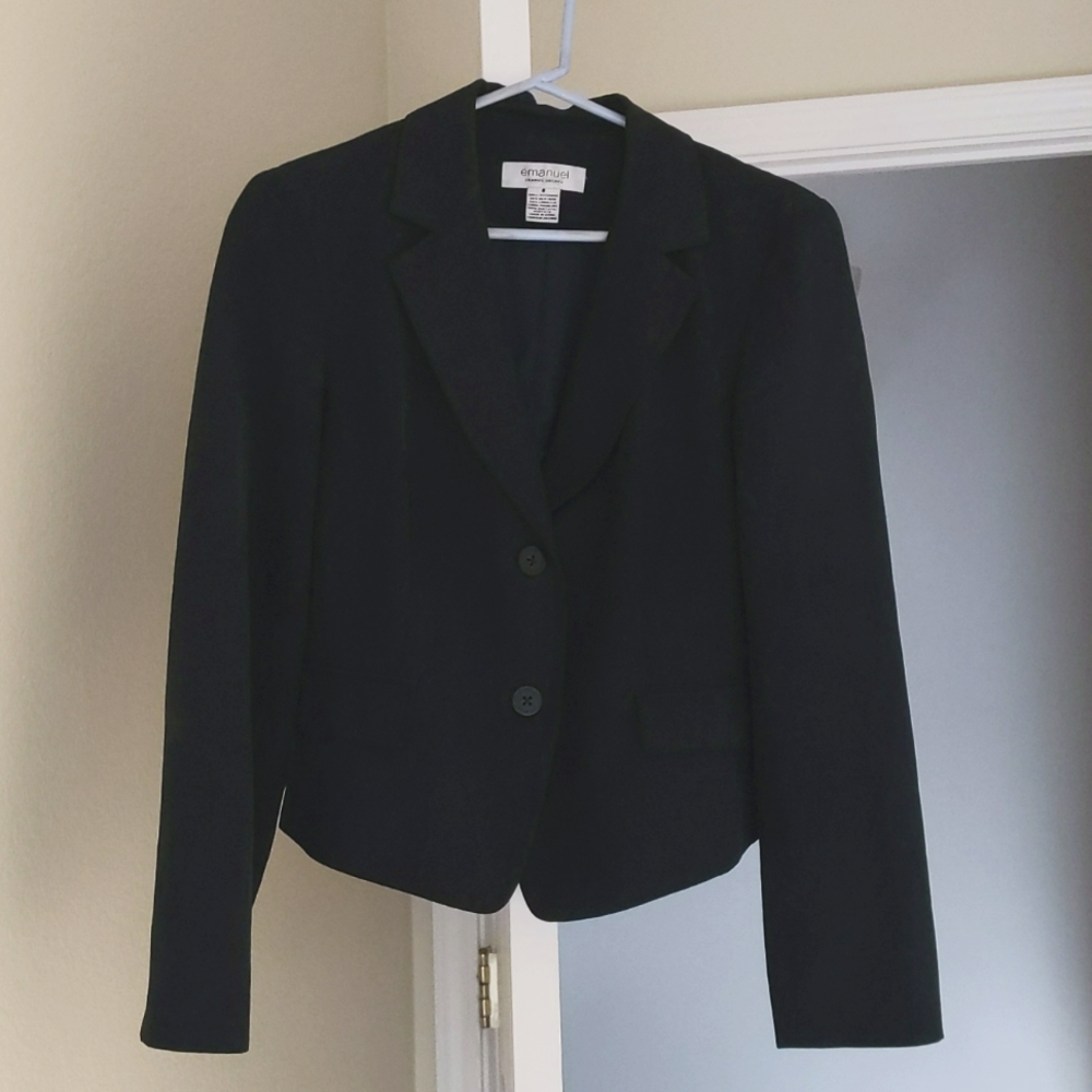Emanuel ungaro Blazer jacket in black size 8